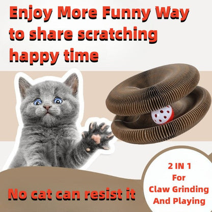 Magic Organ Foldable Cat Scratch Board Toy
