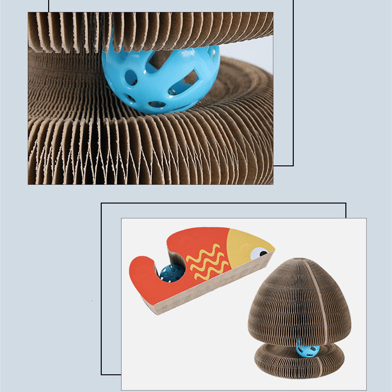 Magic Organ Foldable Cat Scratch Board Toy