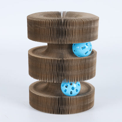 Magic Organ Foldable Cat Scratch Board Toy